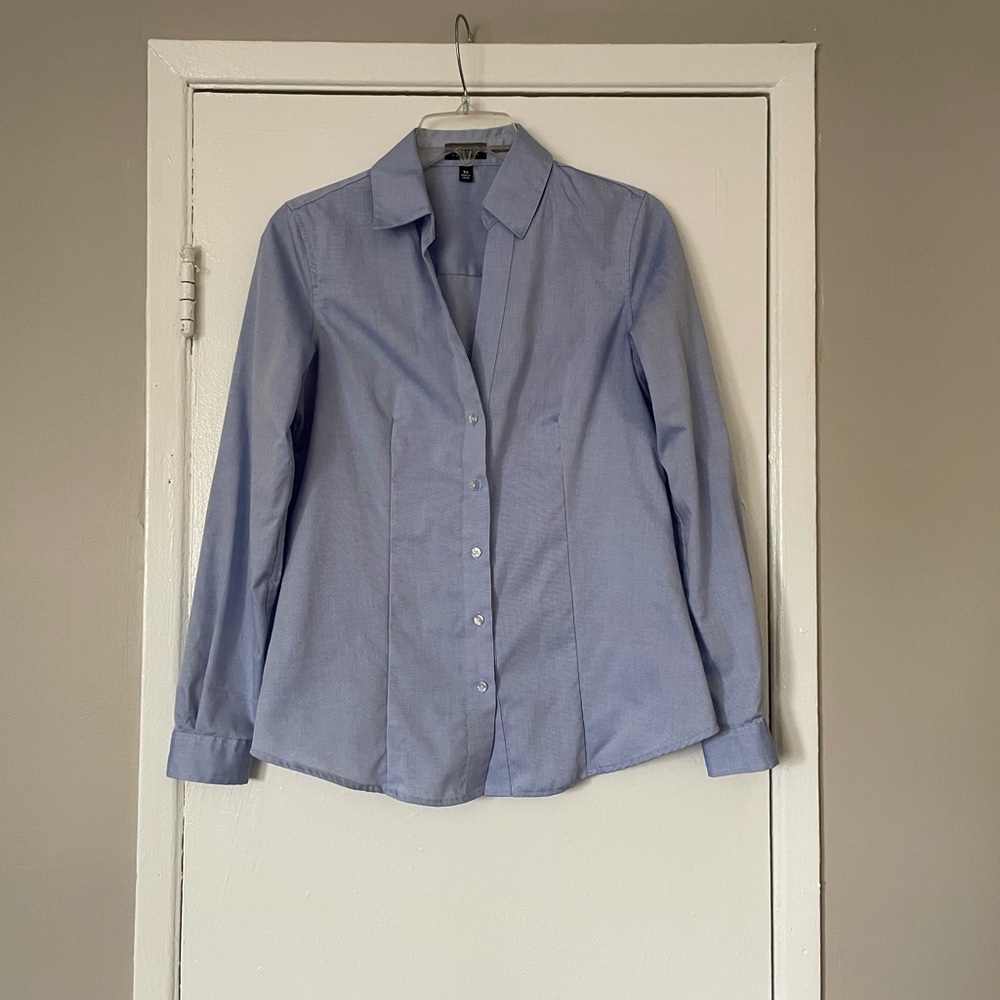 Jones New York Light Blue Button Down Shirt